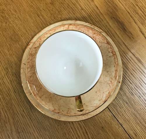 ROYAL ALBERT=GOSSAMER=TRIO=ORANGE=TEA CUP=SAUCER=CAKE/SIDE PLATE=3 Piece=SMOOTH (cup) SHAPE 1=1950's