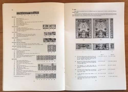 BRUNEI THE HISTORY and a PLATING STUDY ROBSON LOWE THE 1895 ISSUE +ADDENDA and ERRATA 1973 32 pages.