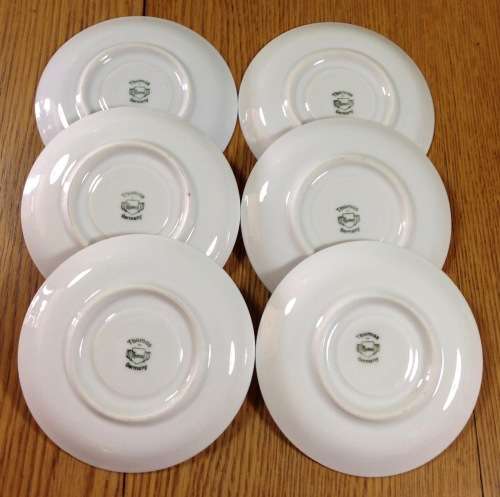 THOMAS=GERMANY=DEMITASSE=EXPRESSO=COFFEE=6 CUPS + 6 SAUCERS=FLOWERS=ROSES=STUNNING FINE PORCELAIN!!!