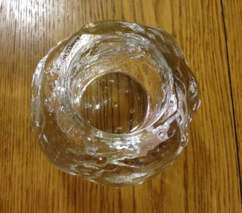 KOSTA BODA=Sweden=Crystal SNOWBALL Votive=Tea Light Candle Holder=STUNNING ITEM!!!!