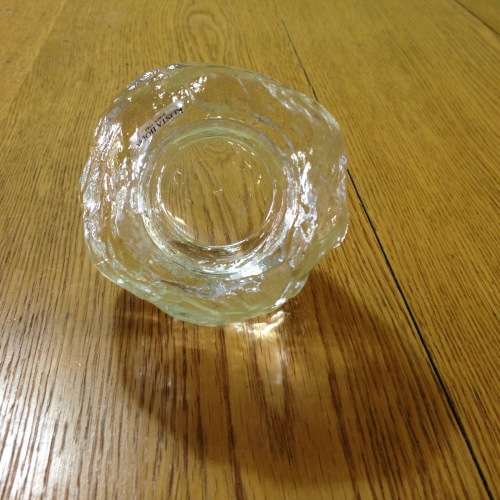 KOSTA BODA=Sweden=Crystal SNOWBALL Votive=Tea Light Candle Holder=STUNNING ITEM!!!!
