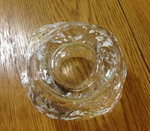 KOSTA BODA=Sweden=Crystal SNOWBALL Votive=Tea Light Candle Holder=STUNNING ITEM!!!!