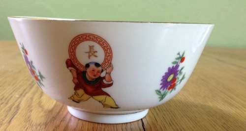 ORIENTAL PORCELAIN CHINESE x 2 TAIWANESE x 1 RICE BOWLS. 3 in TOTAL.