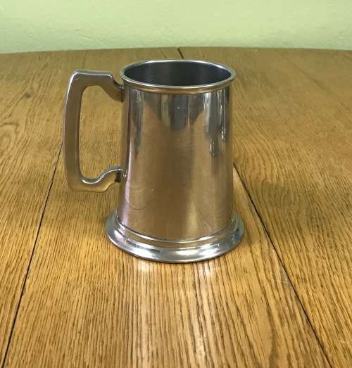 SERANCO PEWTER=LEAD FREE=TANKARD x 1=BEER MUG=SMOOTH FINNISH=ENGRAVE A MESSAGE!!!!
