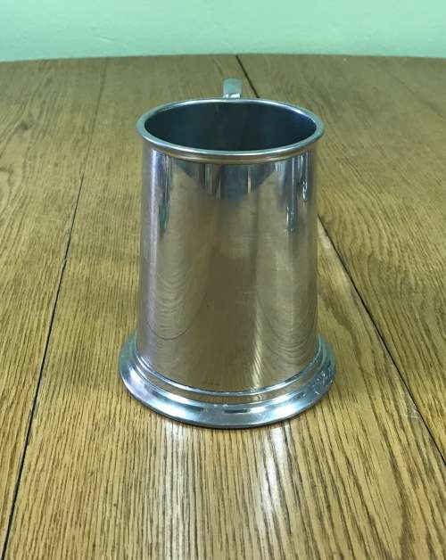 SERANCO PEWTER=LEAD FREE=TANKARD x 1=BEER MUG=SMOOTH FINNISH=ENGRAVE A MESSAGE!!!!