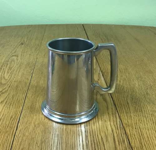 SERANCO PEWTER=LEAD FREE=TANKARD x 1=BEER MUG=SMOOTH FINNISH=ENGRAVE A MESSAGE!!!!