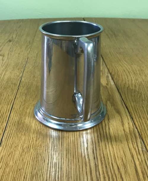 SERANCO PEWTER=LEAD FREE=TANKARD x 1=BEER MUG=SMOOTH FINNISH=ENGRAVE A MESSAGE!!!!