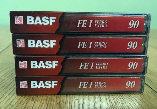 BASF=BLANK CASSETTE TAPES x 4=FE I Ferro Extra=Position Normal=BRAND NEW=SEALED.