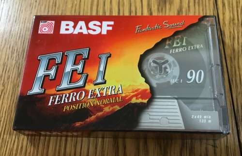 BASF=BLANK CASSETTE TAPES x 4=FE I Ferro Extra=Position Normal=BRAND NEW=SEALED.