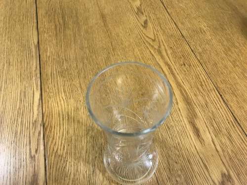 CUT-GLASS VASE.
