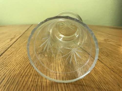 CUT-GLASS VASE.