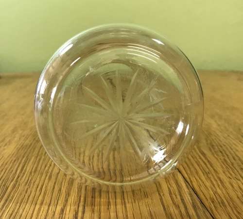 CUT-GLASS VASE.