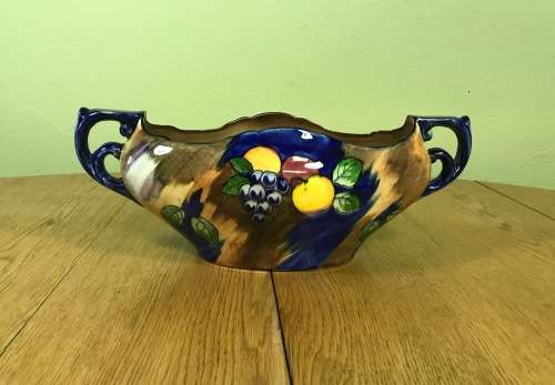 TUNSTALL HOLLINSHEAD and KIRKHAM H + K PORCELAIN GONDOLA AUTUMN PATTERN 4899 VASE FRUIT BOWL 1939.