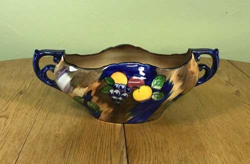 TUNSTALL HOLLINSHEAD and KIRKHAM H + K PORCELAIN GONDOLA AUTUMN PATTERN 4899 VASE FRUIT BOWL 1939.