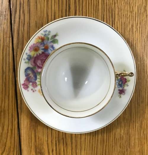 DEMITASSE=ROSES=DAISIES=MORNING GLORY=Chrysanthemum=EXPRESSO=COFFEE=CUP=SAUCER=FLOWER=GERMANY=S.K.=c