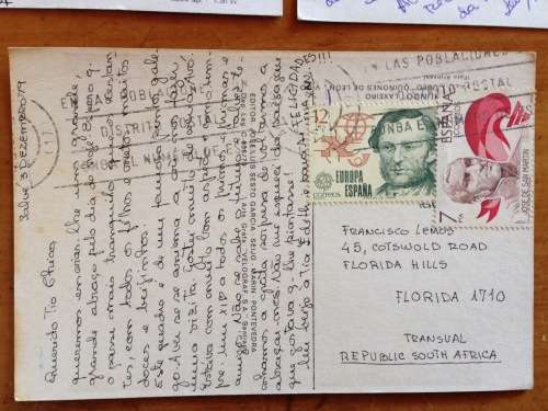 POSTCARDS x 3 POST CARDS SPAIN CORUNA BEACH ESPLANADE FOUNTAIN BUILDINGS SEA ART.
