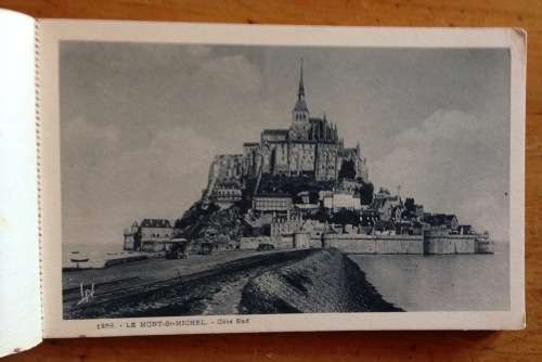 POSTCARD BOOKLET POST CARD 12 CARDS MONT ST. MICHEL NORMANDY FRANCE Amazing Booklet!!!!