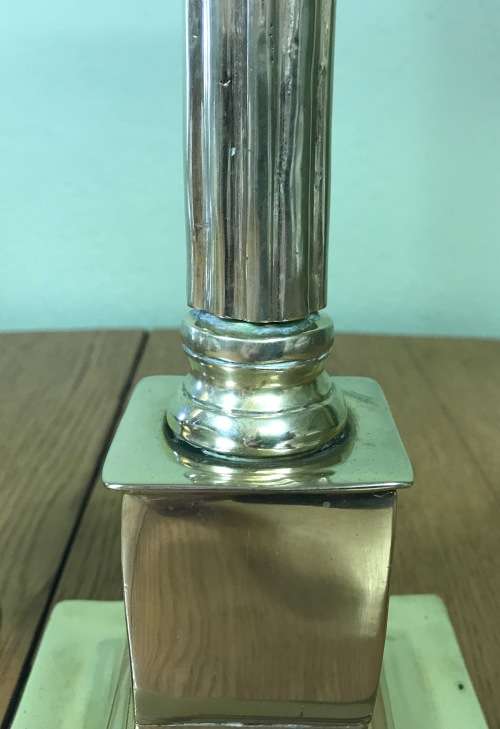 CANDLESTICKS=PAIR of TALL BRASS CORINTHIAN STYLE Candlesticks=STUNNING Pair for any table!!!!=HEAVY!