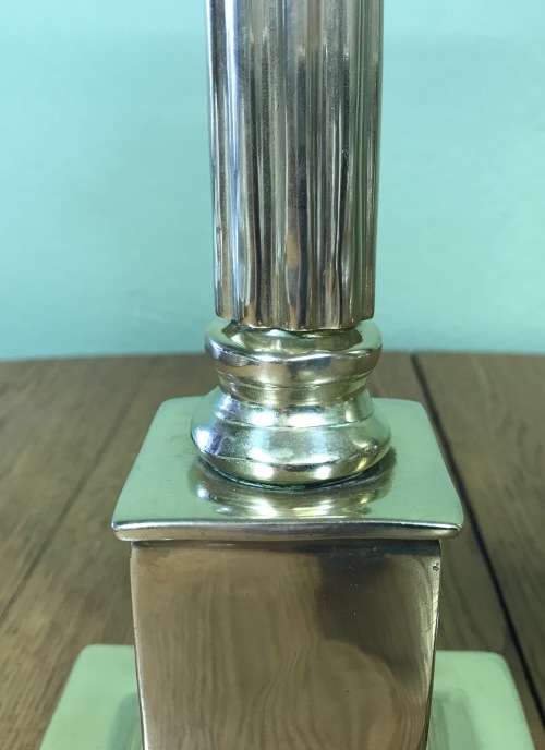 CANDLESTICKS=PAIR of TALL BRASS CORINTHIAN STYLE Candlesticks=STUNNING Pair for any table!!!!=HEAVY!