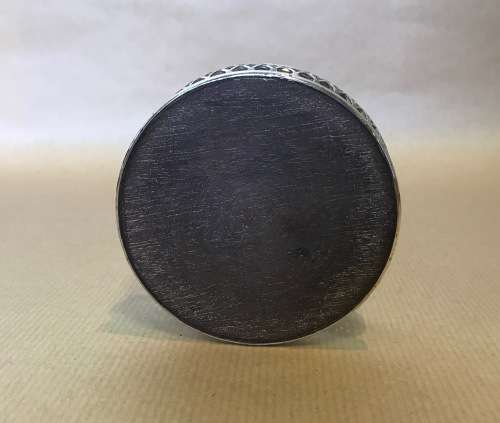 WINE COASTER SILVER PLATED TURNED WOODEN INSERT PIERCED STUNNING DESIGN!!!!