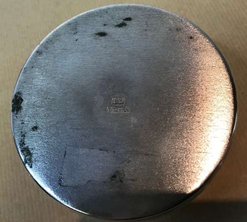 WINE COASTER SILVER PLATED WOODEN INSERT PLAIN with centred RIBBING awesome for your WINE BOTTLE!!!