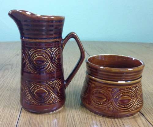 COFFEE SET ELLGREAVE POTTERY SAXONY 16 piece DEMITASSE DUOS COFFEE POT MILK JUG OPEN SUGAR ENGLAND.