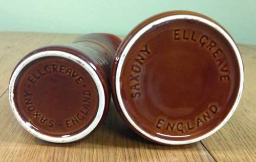 COFFEE SET ELLGREAVE POTTERY SAXONY 16 piece DEMITASSE DUOS COFFEE POT MILK JUG OPEN SUGAR ENGLAND.