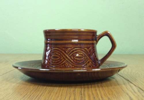 COFFEE SET ELLGREAVE POTTERY SAXONY 16 piece DEMITASSE DUOS COFFEE POT MILK JUG OPEN SUGAR ENGLAND.