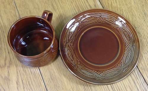 COFFEE SET ELLGREAVE POTTERY SAXONY 16 piece DEMITASSE DUOS COFFEE POT MILK JUG OPEN SUGAR ENGLAND.