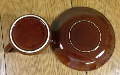 COFFEE SET ELLGREAVE POTTERY SAXONY 16 piece DEMITASSE DUOS COFFEE POT MILK JUG OPEN SUGAR ENGLAND.