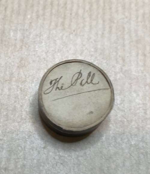 PILL BOXES x 5 MERLE NORMAN SUPER LUBRICATOR SAMPLE TIN VINTAGE CARDBOARD SMALL.
