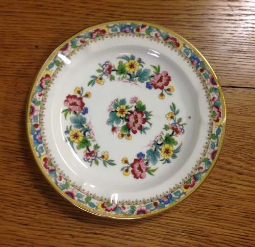 COALPORT MING ROSE ASHTRAY ENGLAND BONE CHINA FLOWERS BEAUTIFUL FLORAL PATTERN CIGARETTE SMOKING.
