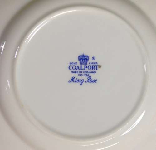 COALPORT MING ROSE ASHTRAY ENGLAND BONE CHINA FLOWERS BEAUTIFUL FLORAL PATTERN CIGARETTE SMOKING.