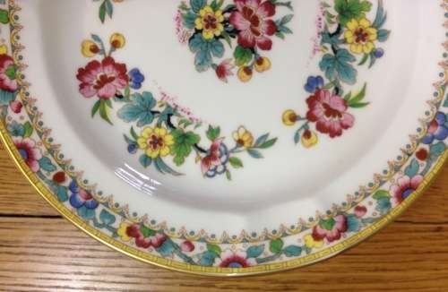 COALPORT MING ROSE ASHTRAY ENGLAND BONE CHINA FLOWERS BEAUTIFUL FLORAL PATTERN CIGARETTE SMOKING.