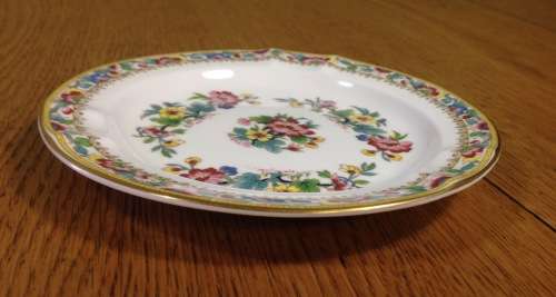 COALPORT MING ROSE ASHTRAY ENGLAND BONE CHINA FLOWERS BEAUTIFUL FLORAL PATTERN CIGARETTE SMOKING.
