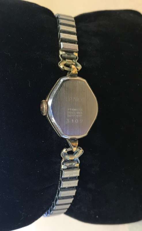 WATCH LANCO LADIES Wristwatch 17 JEWELS SWISS MADE INCABLOC STAINLESS STEEL SPEIDEL EXPANSION STRAP!