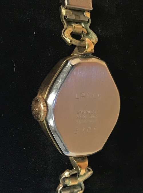 WATCH LANCO LADIES Wristwatch 17 JEWELS SWISS MADE INCABLOC STAINLESS STEEL SPEIDEL EXPANSION STRAP!