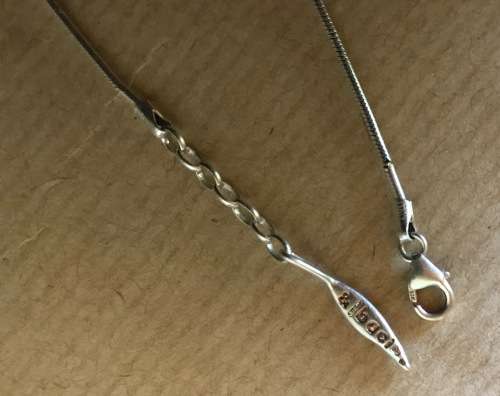 AMORE and BACI STERLING SILVER SNAKE LINK CHAIN ITALY + 10 SWAROVSKI CRYSTAL PAVED BEAD CHARMS GIFT!