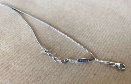 AMORE and BACI STERLING SILVER SNAKE LINK CHAIN ITALY + 10 SWAROVSKI CRYSTAL PAVED BEAD CHARMS GIFT!
