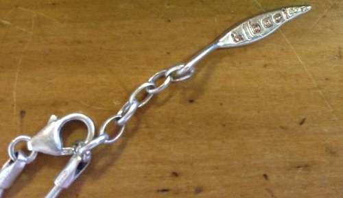 AMORE and BACI STERLING SILVER SNAKE LINK CHAIN ITALY + 10 SWAROVSKI CRYSTAL PAVED BEAD CHARMS GIFT!