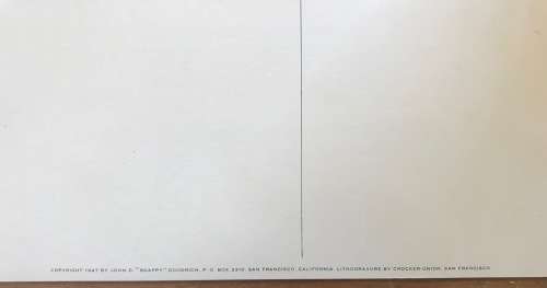 POSTCARD POST CARD JUMBO SNAPPY GOODRICH USA 3 cent CALIFORNIA SAN FRANCISCO CABLE CARS Rare!!