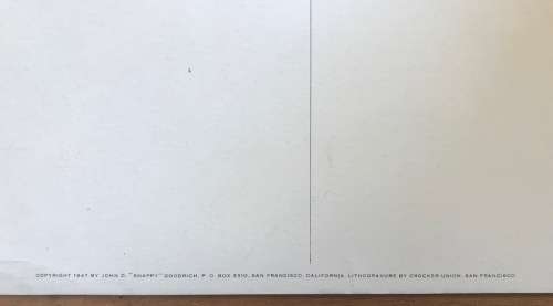 POSTCARD POST CARD JUMBO SNAPPY GOODRICH USA 3 cent CALIFORNIA SAN FRANCISCO GOLDEN GATE BRIDGE RARE
