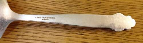 SILVER PLATED SAUCE / GRAVY LADLE=EPNS=T.H. MARTHINSEN=NORWAY.