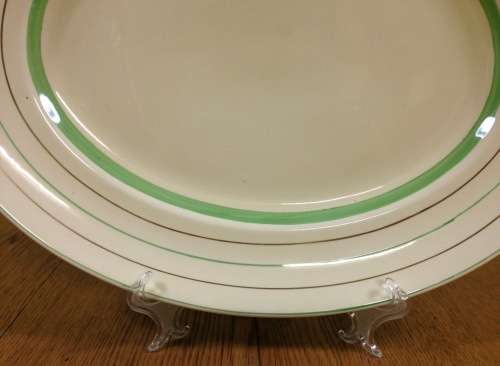 CLARICE CLIFF LARGE OVAL PLATTER 416mm long WILKINSON POTTERY PATTERN 1024 538 ENGLAND!!! ART DECO!!