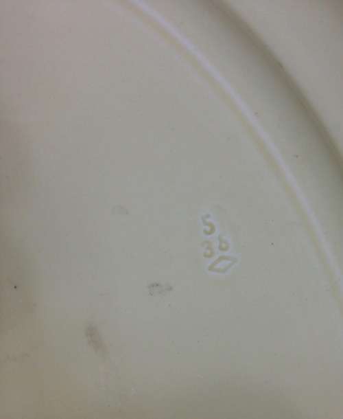 CLARICE CLIFF LARGE OVAL PLATTER 416mm long WILKINSON POTTERY PATTERN 1024 538 ENGLAND!!! ART DECO!!
