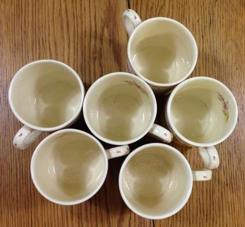 SUSIE COOPER PRODUCTION PRINTEMPS 1293 COFFEE SET CROWN WORKS BURSLEM ENGLAN KESTREL SHAPE POT.