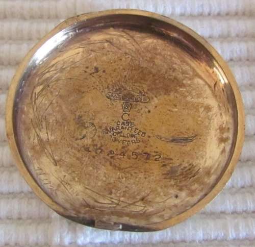 WATCH=ELGIN Half Hunter Case Vintage Wristwatch=1921=3/4 Gold Plated=Serial N 23130888=Keystone Case