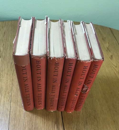 BOOK SET HOUT IN ALLE TIJDEN W. BOERHAVE BEEKMAN 6 Volumes 1949-55 WOOD THROUGH ALL TIMES