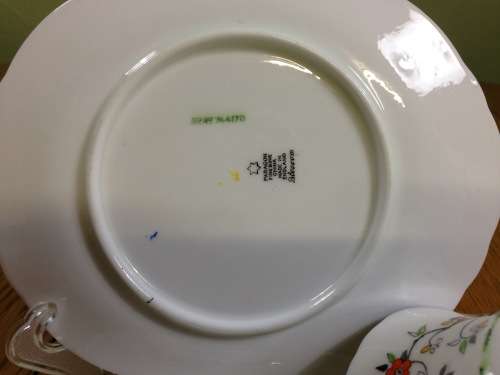 PARAGON BLOSSOM TEA TRIO RD. No. 744170 7826 1 TRIO STUNNING RARE 3 PIECE OVAL PLATES!! UNUSUAL!!! c