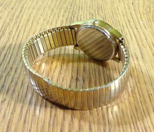 WATCH HALLMARK LADIES Wristwatch ALLOY COLLECTION QUARTZ STAINLESS STEEL GOLD PLATED? JAPAN MOVT.